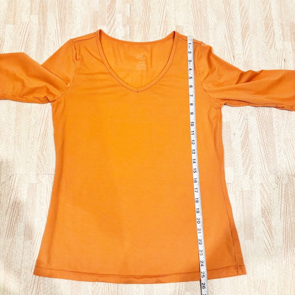 WOOLX Layla Merino Wool Long Sleeve Tee Size Medium - Picture 5 of 5